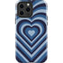 Blue Heart Pattern iPhone 15 Pro Max Impact Case