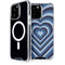 Blue Heart Pattern iPhone 14 Pro Max MagSafe Case