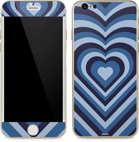 Blue Heart Pattern iPhone 6/6s Skin