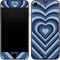 Blue Heart Pattern iPhone 7 Skin