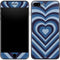 Blue Heart Pattern iPhone 8 Plus Skin