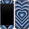 Blue Heart Pattern iPhone 8 Skin