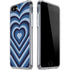 Blue Heart Pattern iPhone SE (2nd & 3rd Gen) Clear Case