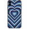 Blue Heart Pattern iPhone X Skin