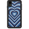 Blue Heart Pattern iPhone XR Waterproof Case