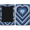 Blue Heart Pattern Amazon Kindle Skin
