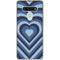 Blue Heart Pattern LG Stylo 6 Clear Case