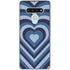 Blue Heart Pattern LG Stylo 6 Clear Case
