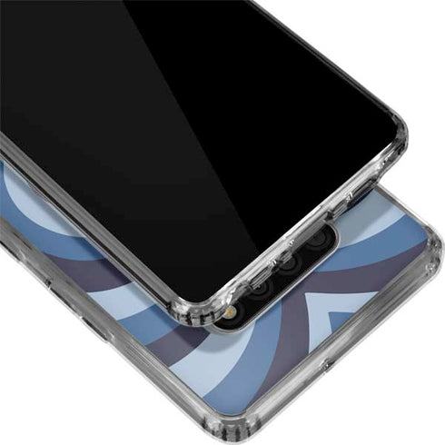 Blue Heart Pattern LG Stylo 6 Clear Case