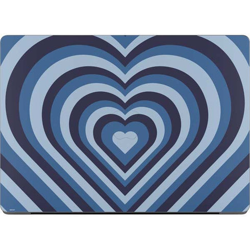 Blue Heart Pattern MacBook Pro 14in (2021-24) Skin