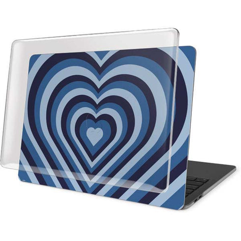 Blue Heart Pattern MacBook Pro 15in (2016-19) Case plus Skin