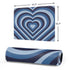 Blue Heart Pattern Gaming Mouse Pad