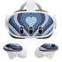 Blue Heart Pattern Meta Quest 3 Skin