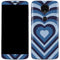 Blue Heart Pattern Moto E5 Plus Skin