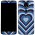 Blue Heart Pattern Moto E5 Plus Skin