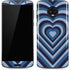 Blue Heart Pattern Moto G6 Skin