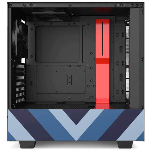 Blue Heart Pattern NZXT H510 Compact ATX Mid-Tower Case Skin
