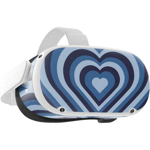 Blue Heart Pattern Oculus Quest 2 Skin