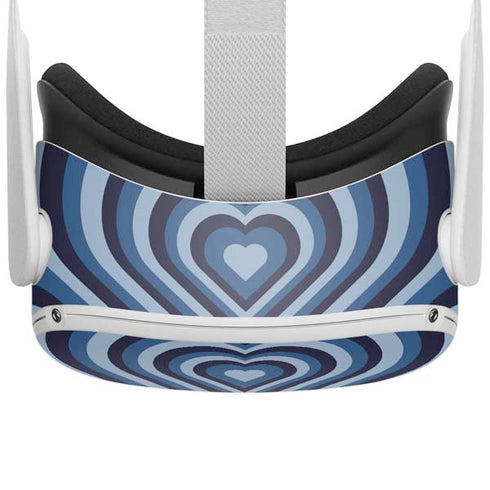 Blue Heart Pattern Oculus Quest 2 Skin