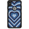 Blue Heart Pattern Otterbox Commuter iPhone Skin
