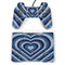 Blue Heart Pattern PlayStation Classic Bundle Skin