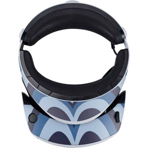 Blue Heart Pattern PlayStation VR2 Skin