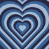 Blue Heart Pattern PS4 Slim Skin
