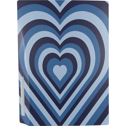 Blue Heart Pattern PS5 Bundle Skin