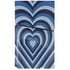Blue Heart Pattern PS5 Slim Disk Console Skin