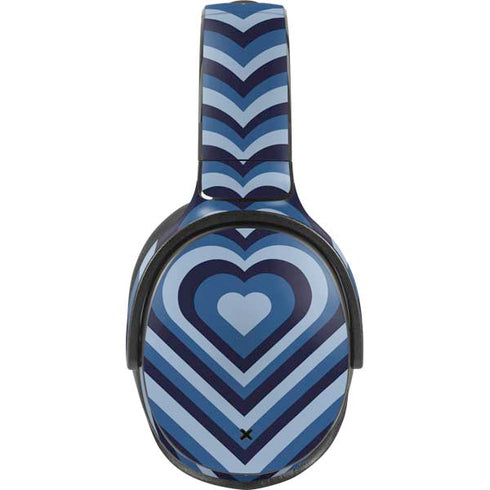 Blue Heart Pattern Skullcandy Venue Skin