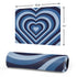 Blue Heart Pattern Gaming Mouse Pad