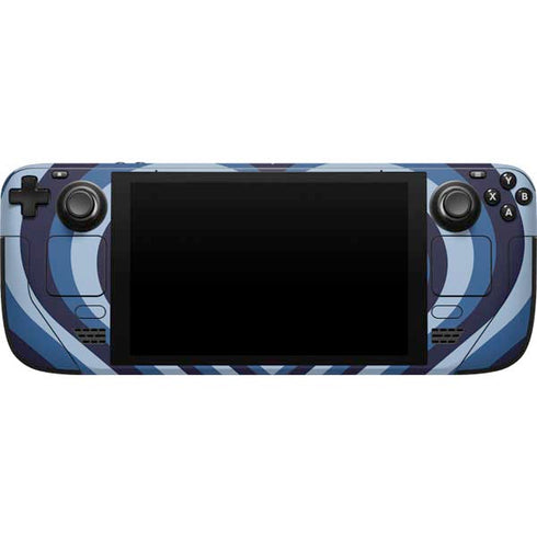 Blue Heart Pattern Steam Deck Handheld Gaming Computer Skin