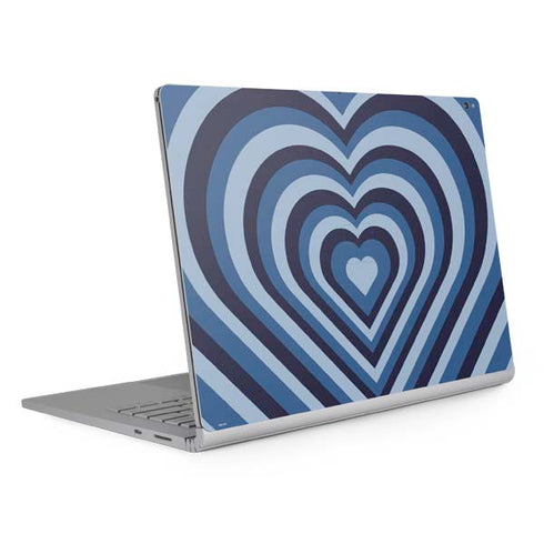 Blue Heart Pattern Surface Book 2 15in Skin