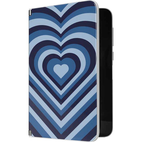 Blue Heart Pattern Surface Duo Skin