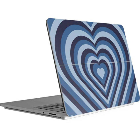 Blue Heart Pattern Surface Laptop Studio Skin
