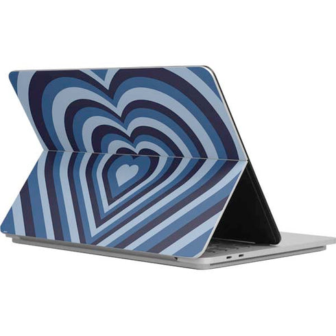 Blue Heart Pattern Surface Laptop Studio Skin