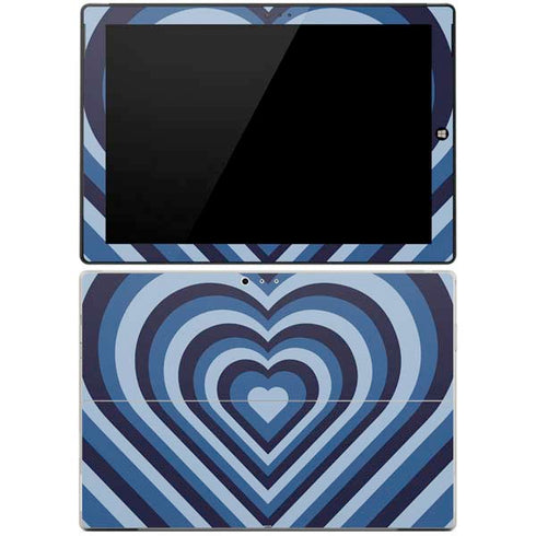 Blue Heart Pattern Surface Pro 3 Skin