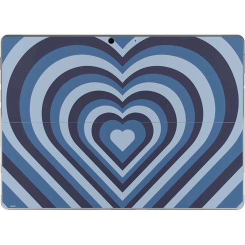 Blue Heart Pattern Surface Pro 9 Skin