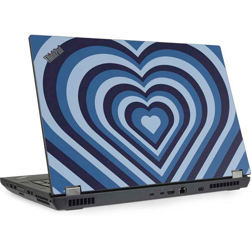 Blue Heart Pattern Lenovo ThinkPad Skin