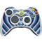 Blue Heart Pattern Xbox 360 Wireless Controller Skin