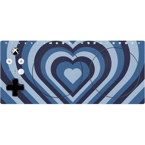 Blue Heart Pattern Xbox Adaptive Controller Skin