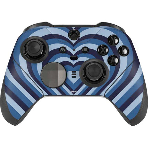 Blue Heart Pattern Xbox Elite Wireless Controller Series 2 Skin