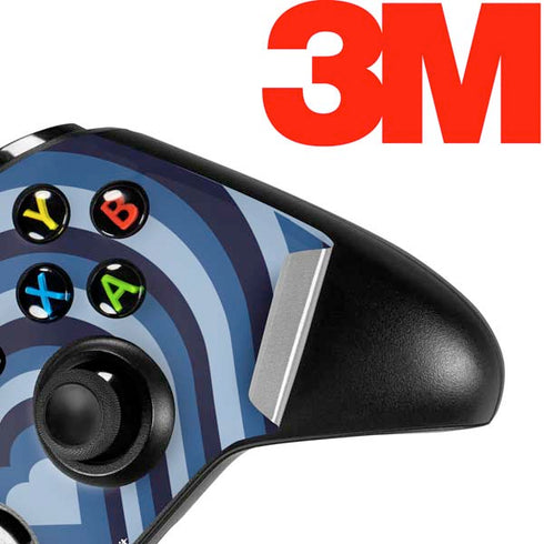 Blue Heart Pattern Xbox One S All-Digital Edition Bundle Skin