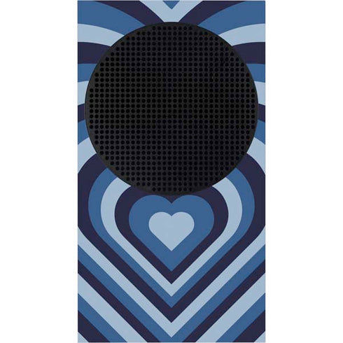 Blue Heart Pattern Xbox Series S Skins