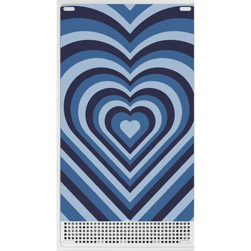 Blue Heart Pattern Xbox Series S Skins