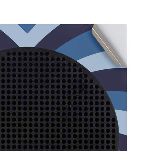 Blue Heart Pattern Xbox Series S Console Skin