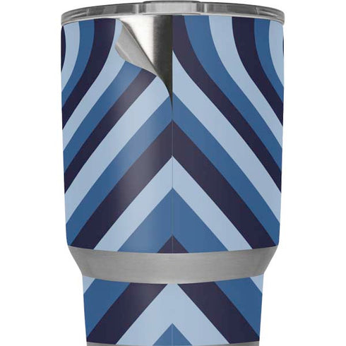Blue Heart Pattern Yeti 20oz Tumbler Skin