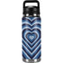 Blue Heart Pattern YETI Rambler 26oz Bottle Skin