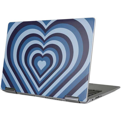 Blue Heart Pattern Yoga 710 14in Skin