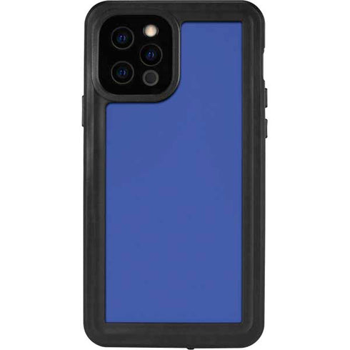 Blue Solid iPhone 12 Pro Waterproof Case